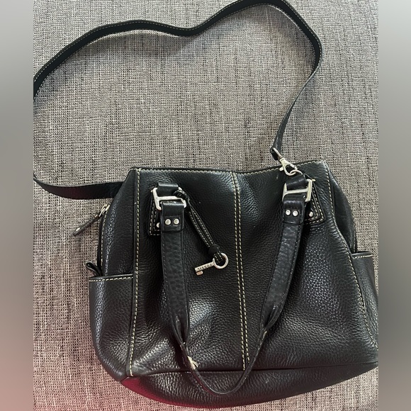 Fossil black pebbled leather purse - Picture 2 of 9